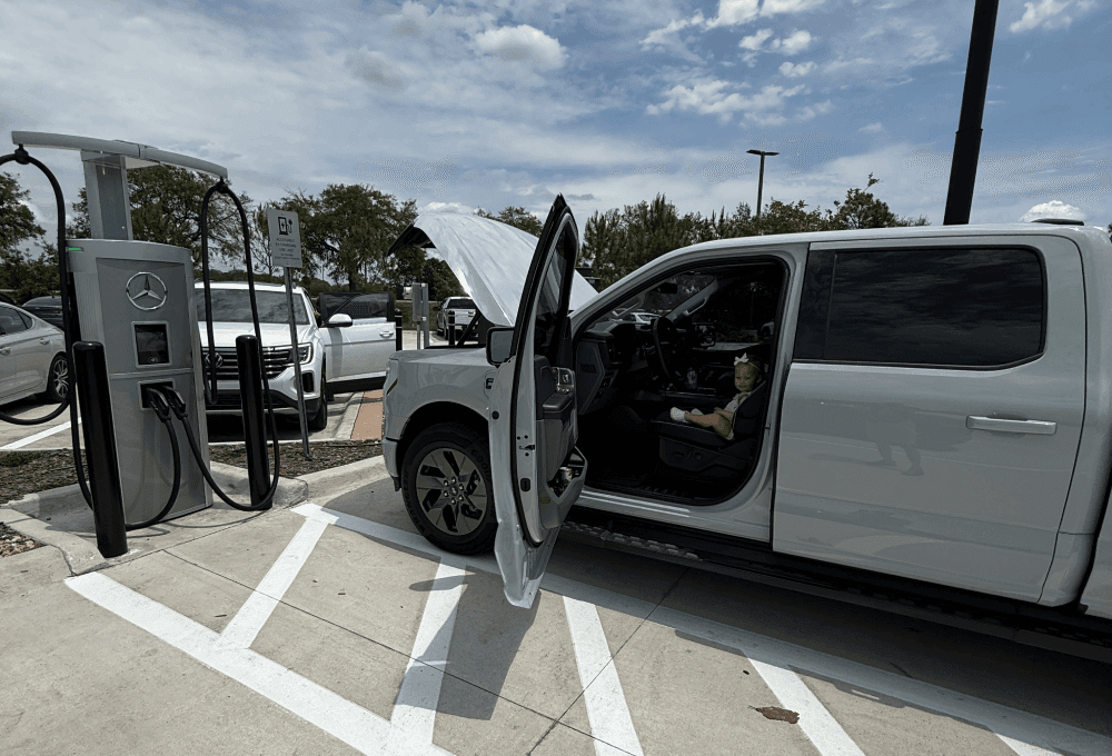 2024 Ford F-150 Lightning on the road to Orlando